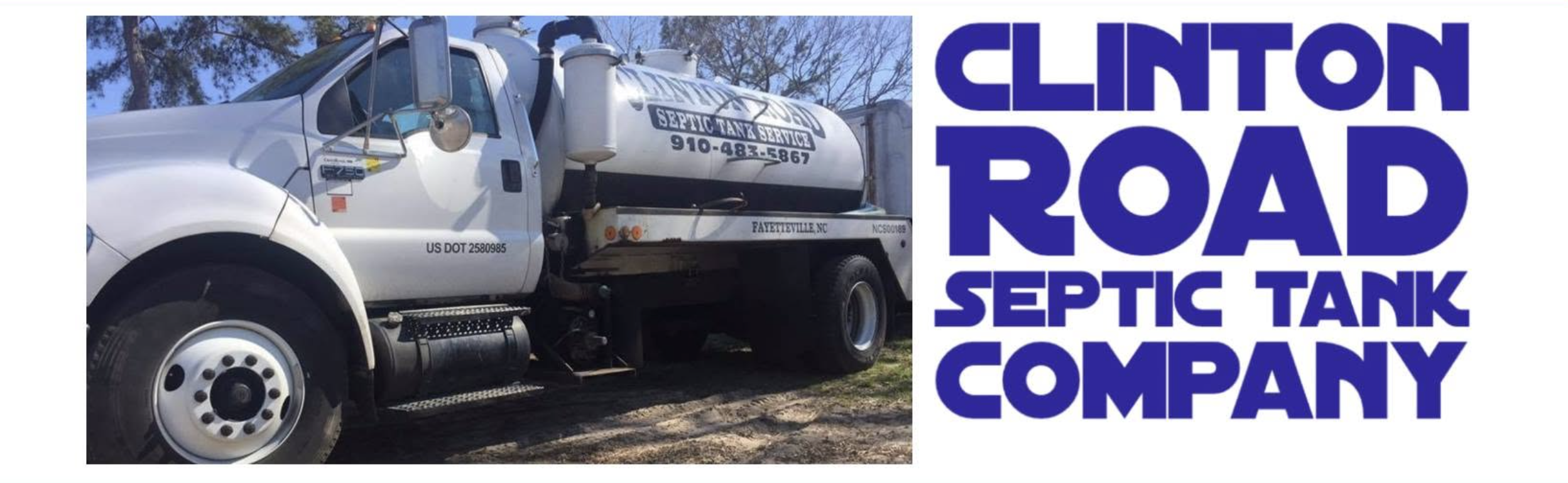 Clinton Road Septic Tank Company truck